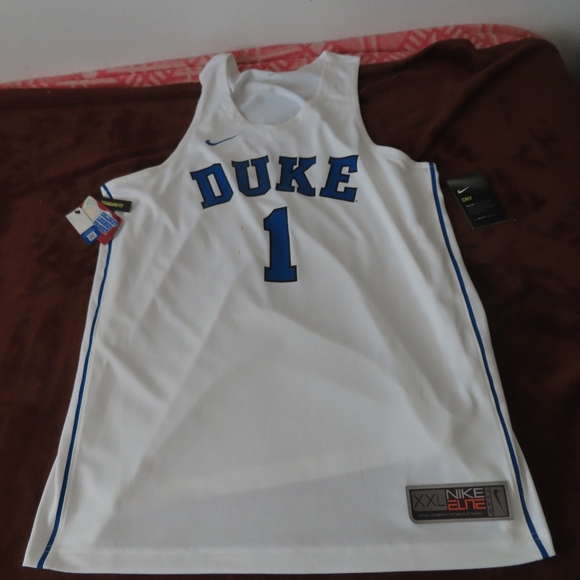 Nike Elite Zion Williamson DUKE Jersey #1 ACC Patch -New With defects  Men’s 2XL - Picture 1 of 12
